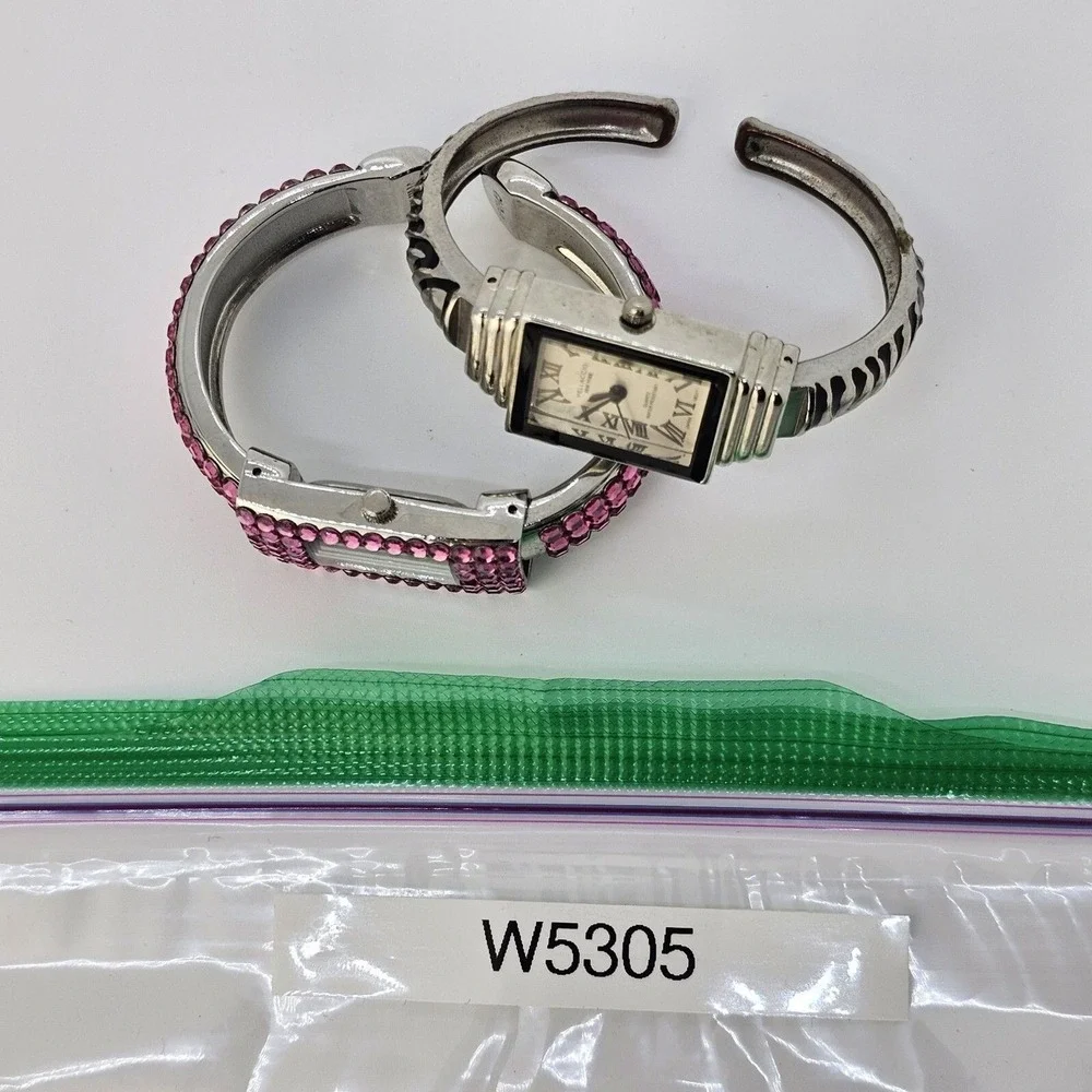 2X Women's Cuff Watch‎ 20MM Multicolor Case Band 5.25
